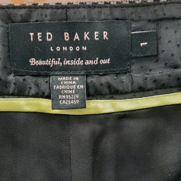 TED BAKER Wool Trousers - Houndstooth - Size Small - Picture 6 of 6